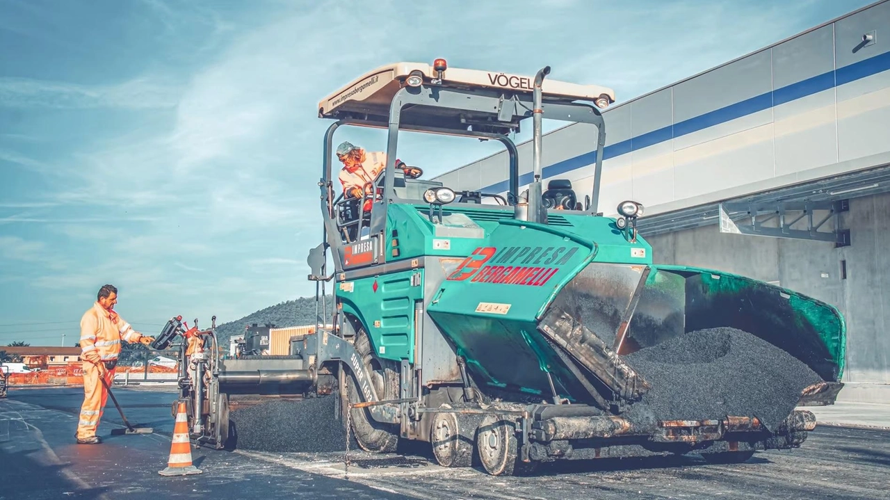 Un cantiere di lavori stradali