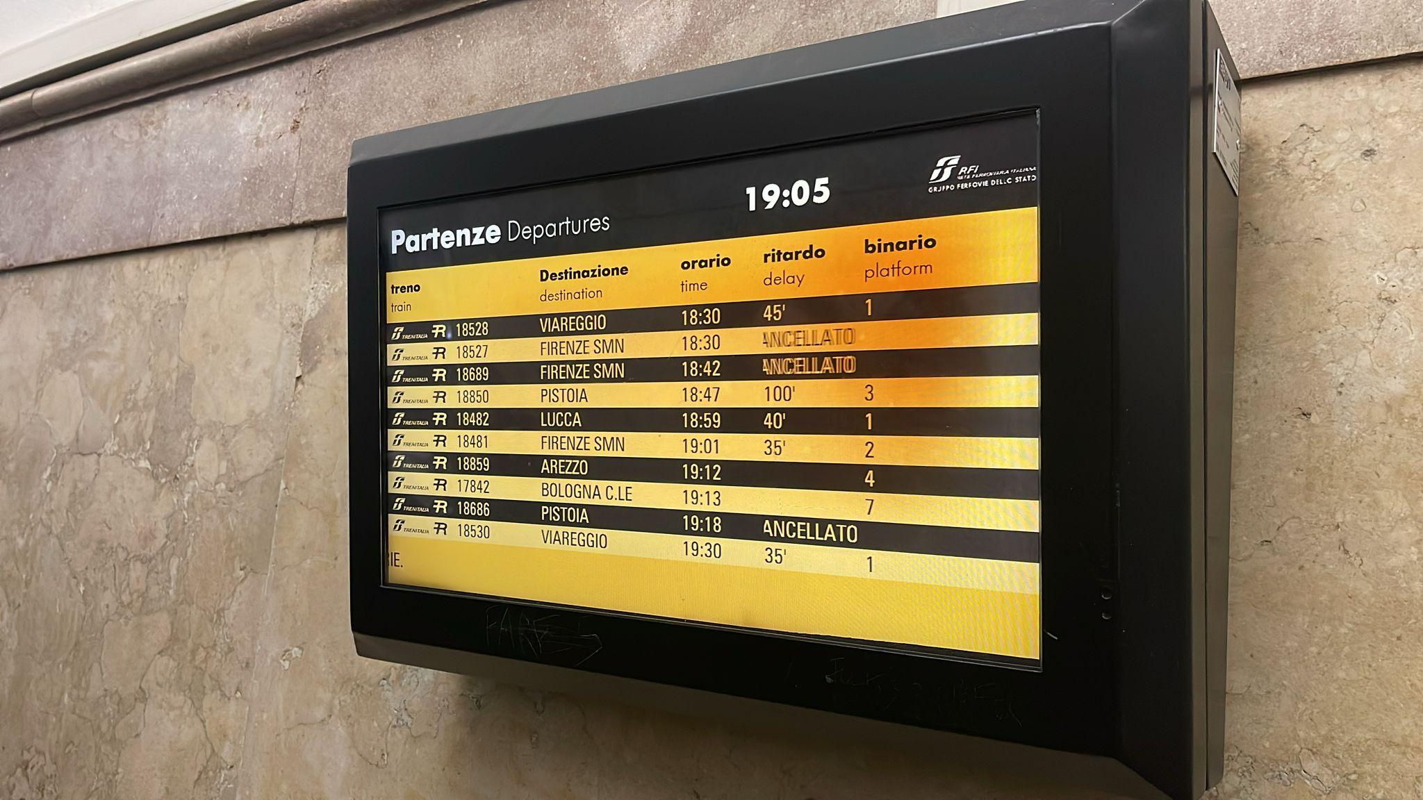 Treni maltempo 