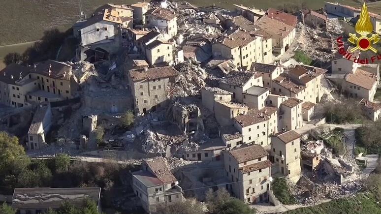 La devastazione del terremoto del 2016