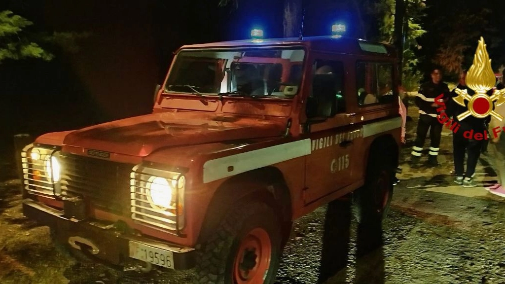 I vigili del fuoco li hanno ritrovati in buone condizioni