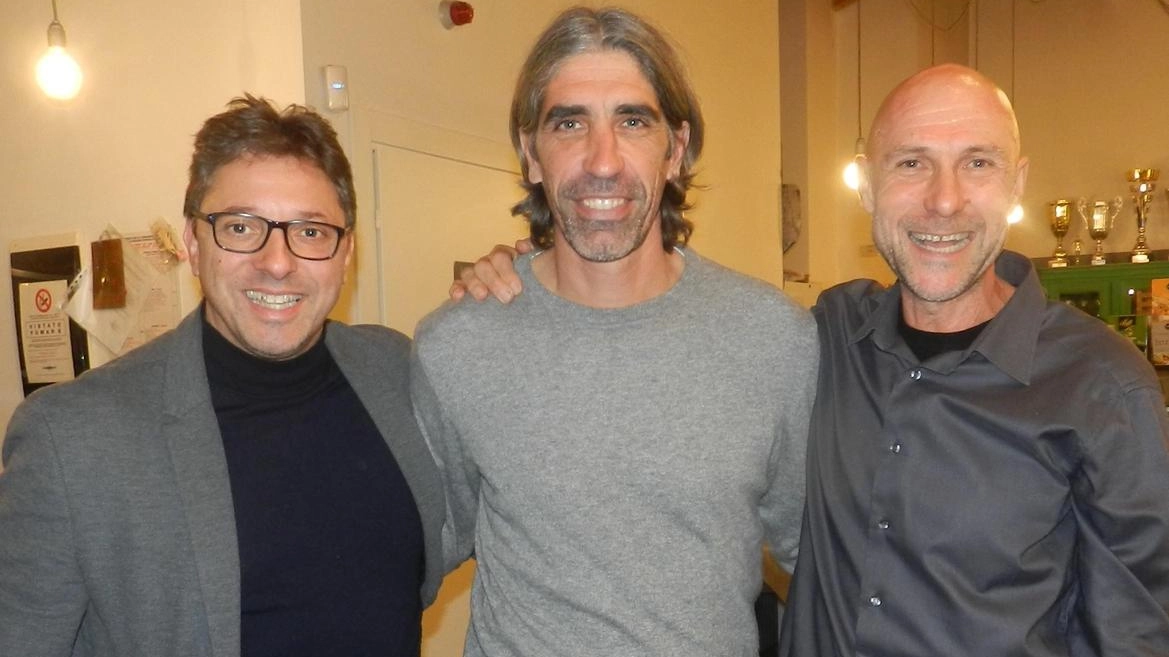 Da sinistra Alessandro Andreini, Massimo Melucci e Stefano Sottili alla festa dell’Orgoglio Spezzino