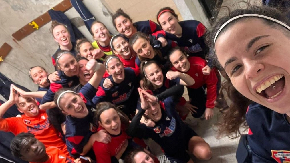 Le ragazze del Rinascita Doccia festeggiano l’approdo in finale di Coppa Italia