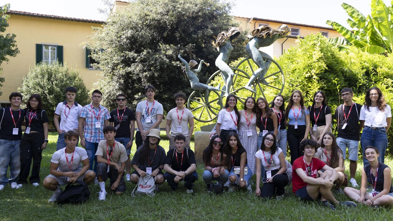 Alcuni degli studenti alla Sant’Anna (fotoservizio Del Punta per Valtriani)