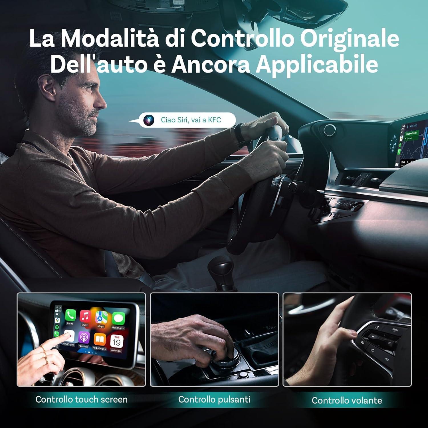 CarPlay e Android Auto wireless senza limiti: OTTOCAST Play2video Pro, approfitta del doppio sconto