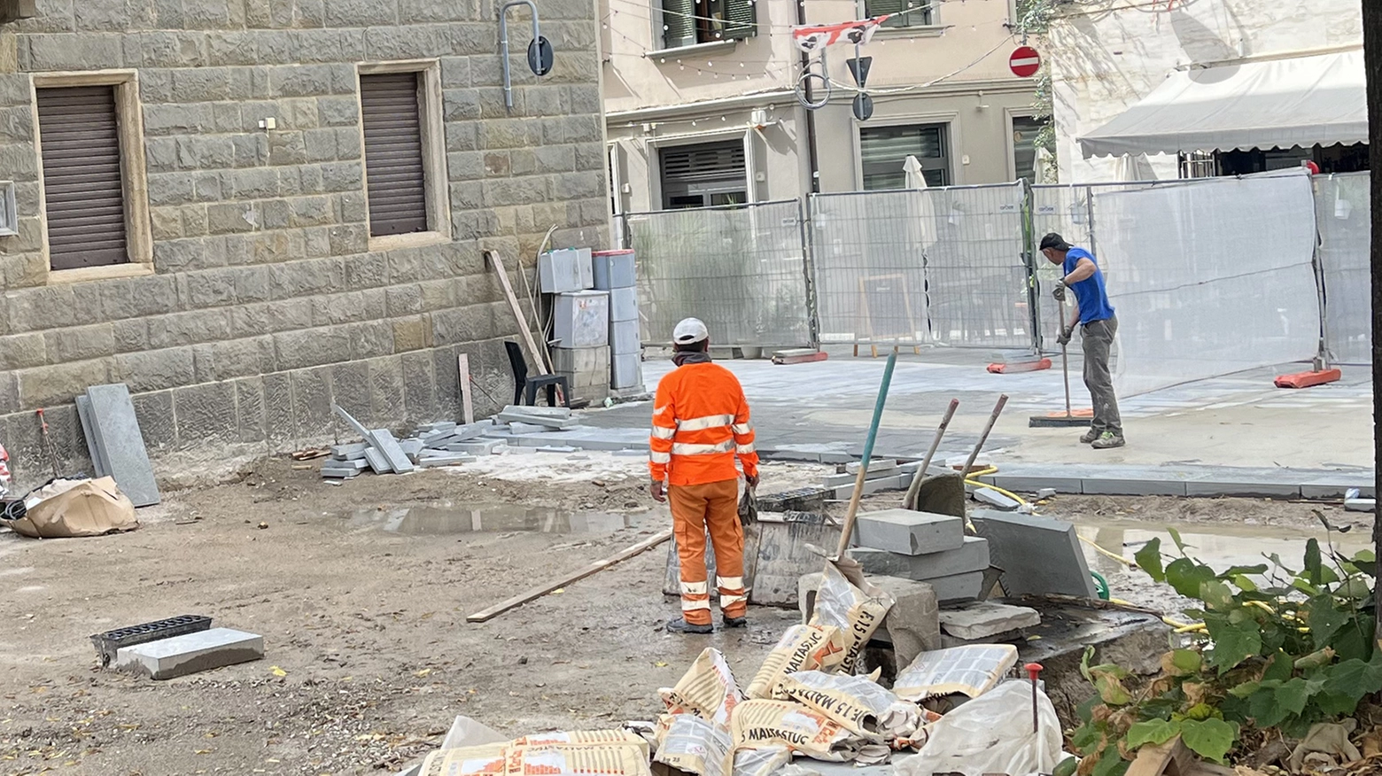 I lavori in centro per piazza della Palma hanno provocato disagi