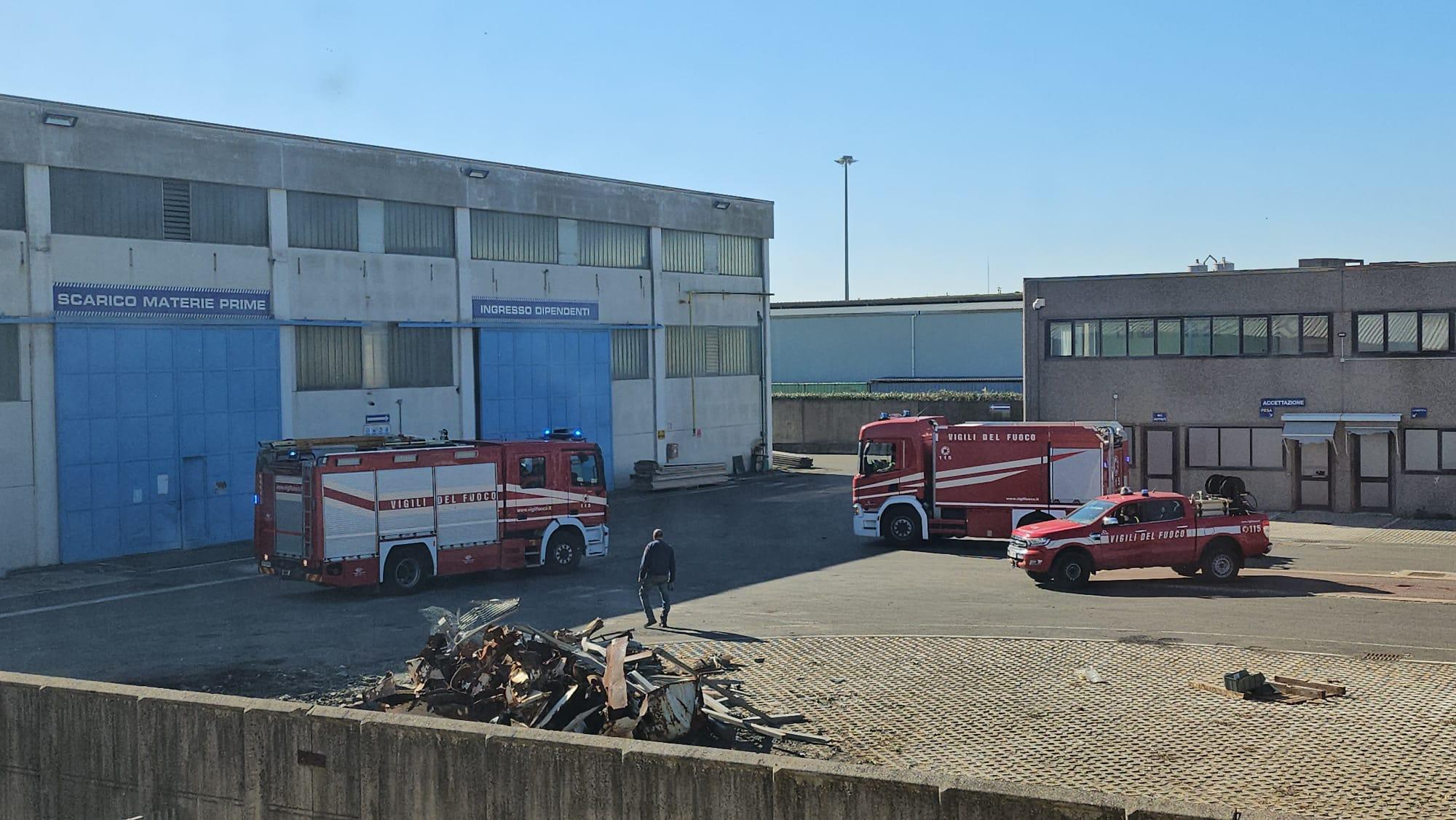 Intervento dei vigili del fuoco ad Ospedaletto