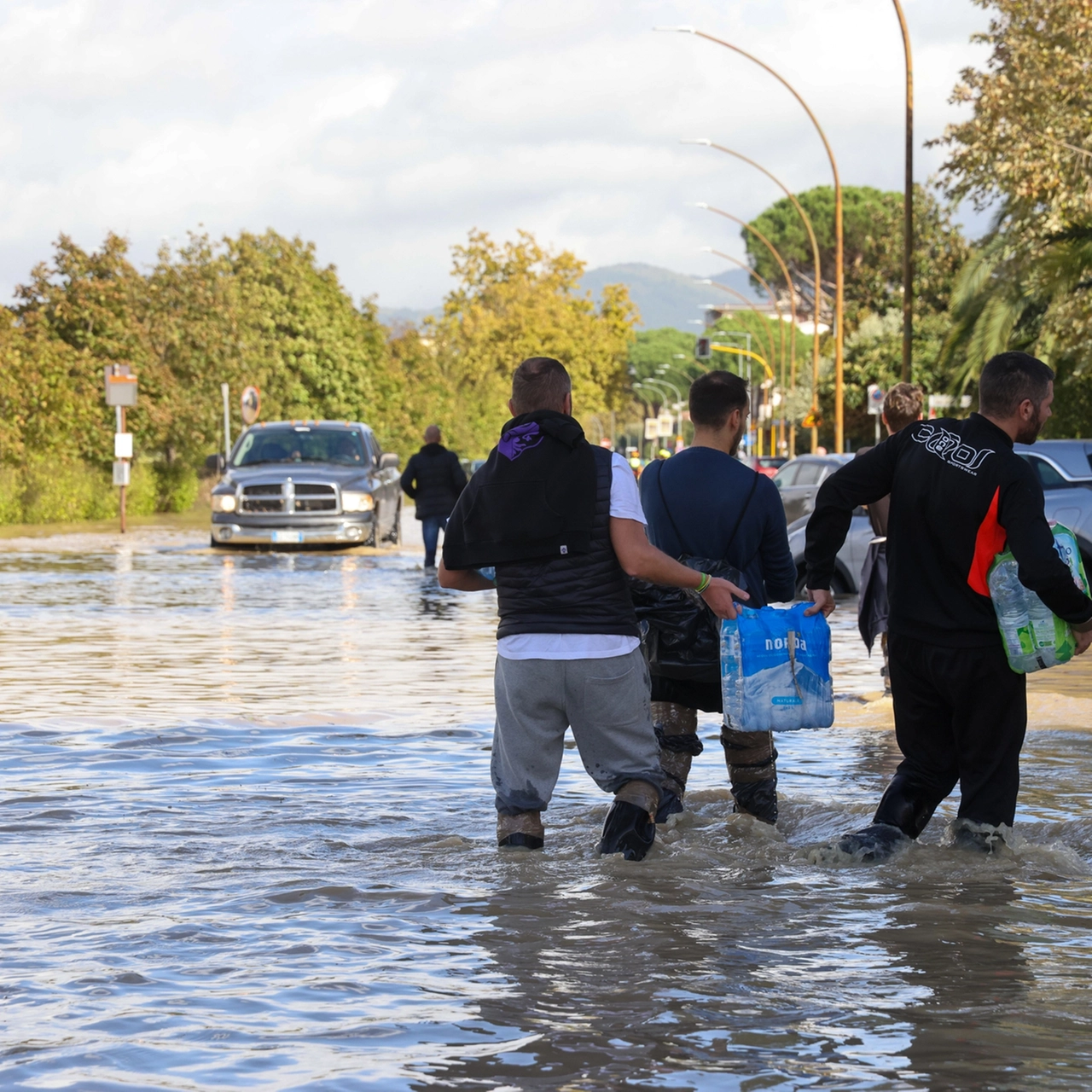 L'alluvione a Campi Bisenzio (Foto Germogli)