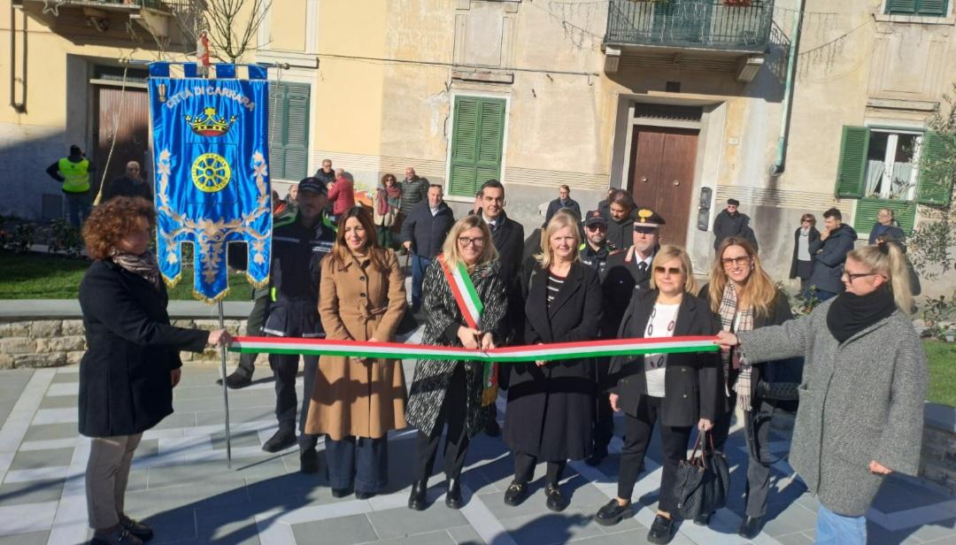 Carrara, inaugurata la nuova piazzetta San Francesco