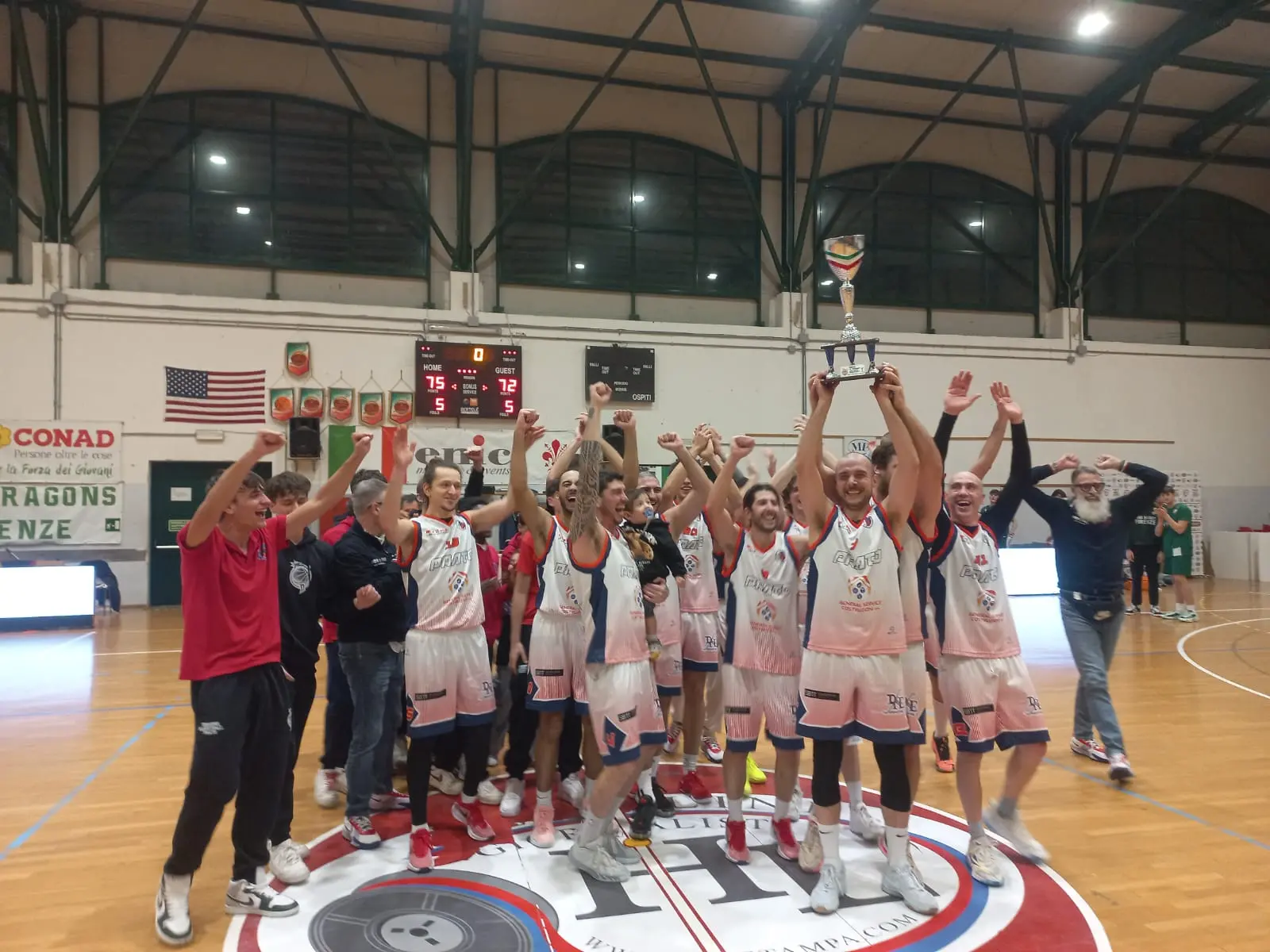 Basket, i Dragons alzano la Coppa Toscana