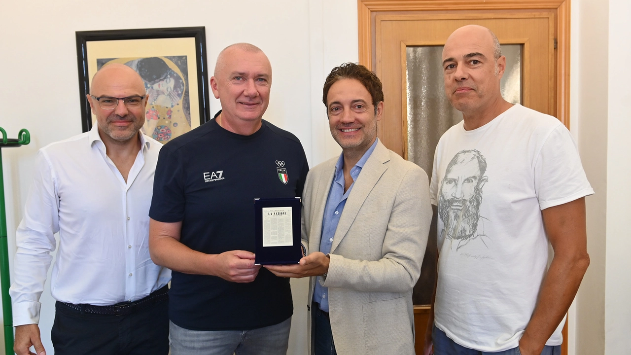 Coach Barbolini premiato da La Nazione (Foto Crocchioni)