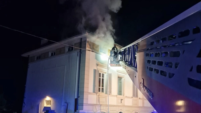 L'incendio a Lucca