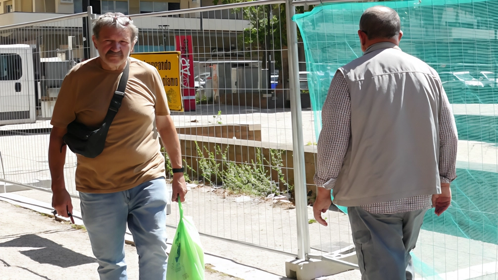 Lavori in piazza Giotto