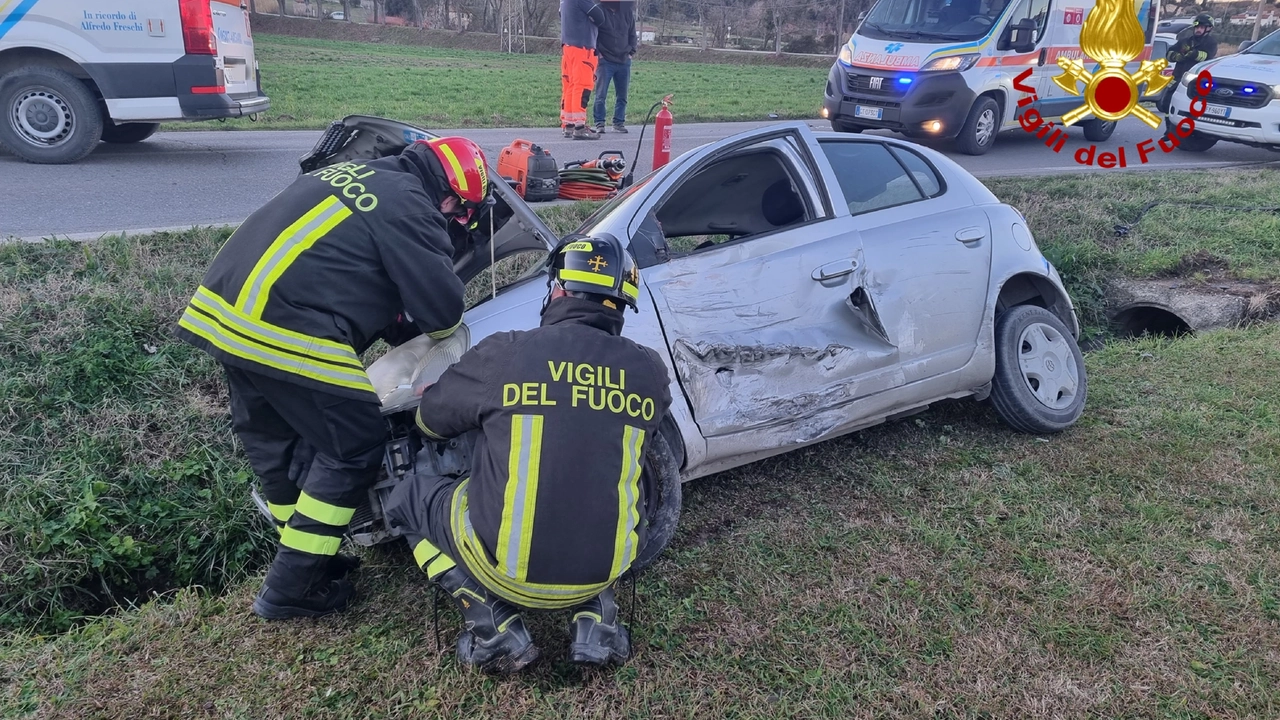 L'auto coinvolta nell'incidente