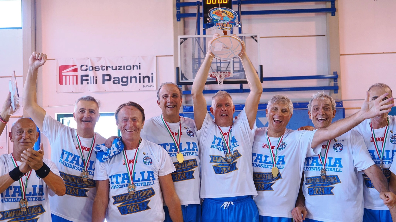 Maxibasket, la vittoria agli Europei di Pesaro