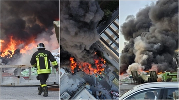 “Chiudete le finestre, evitate di stare all’aperto”. Massa, maxi incendio e fumo nero. Le indicazioni da seguire