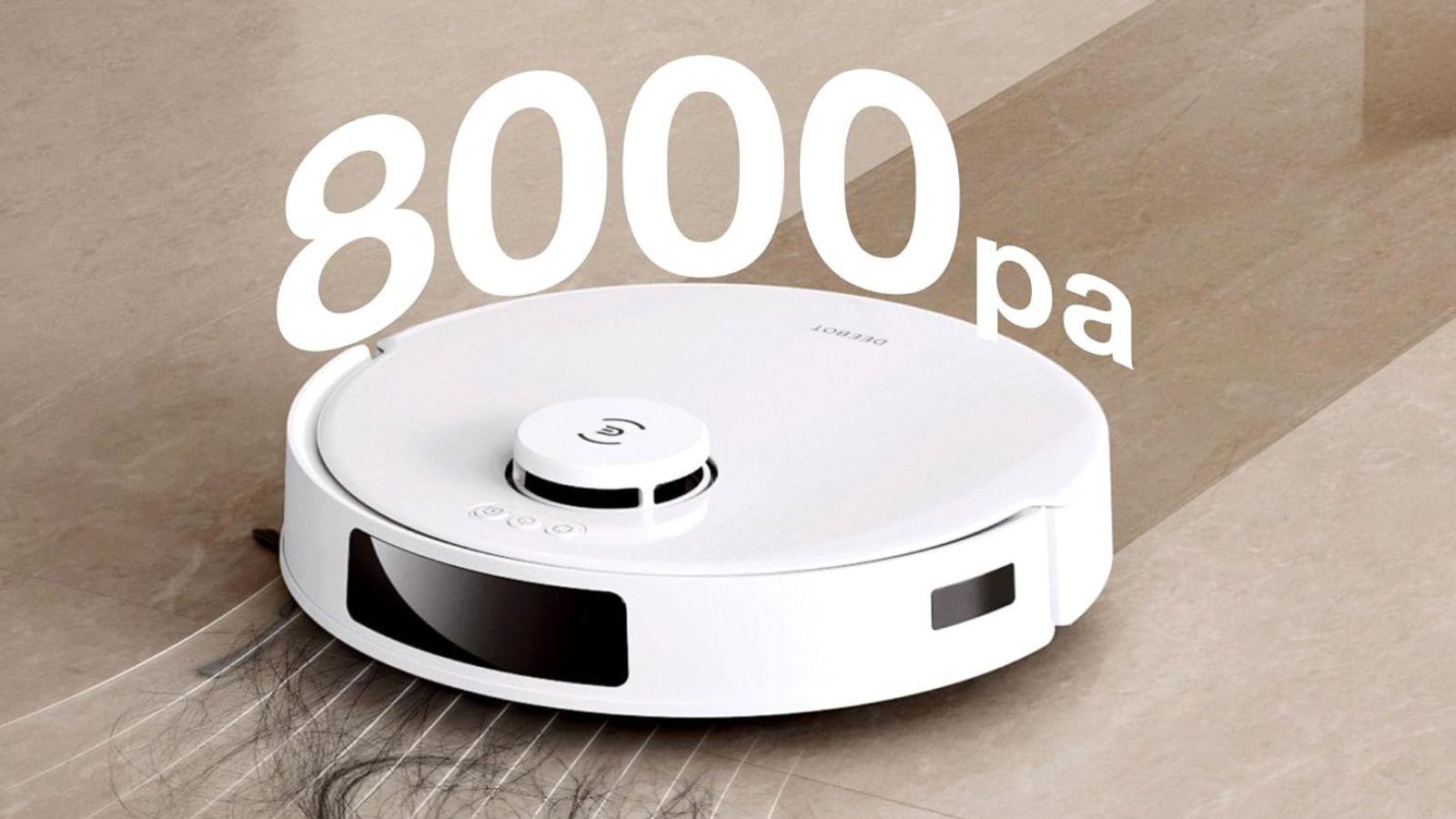 Pulizia senza sforzo: robot aspirapolvere Ecovacs aspira e lava con potenza da 8000 Pa, SCONTO XL