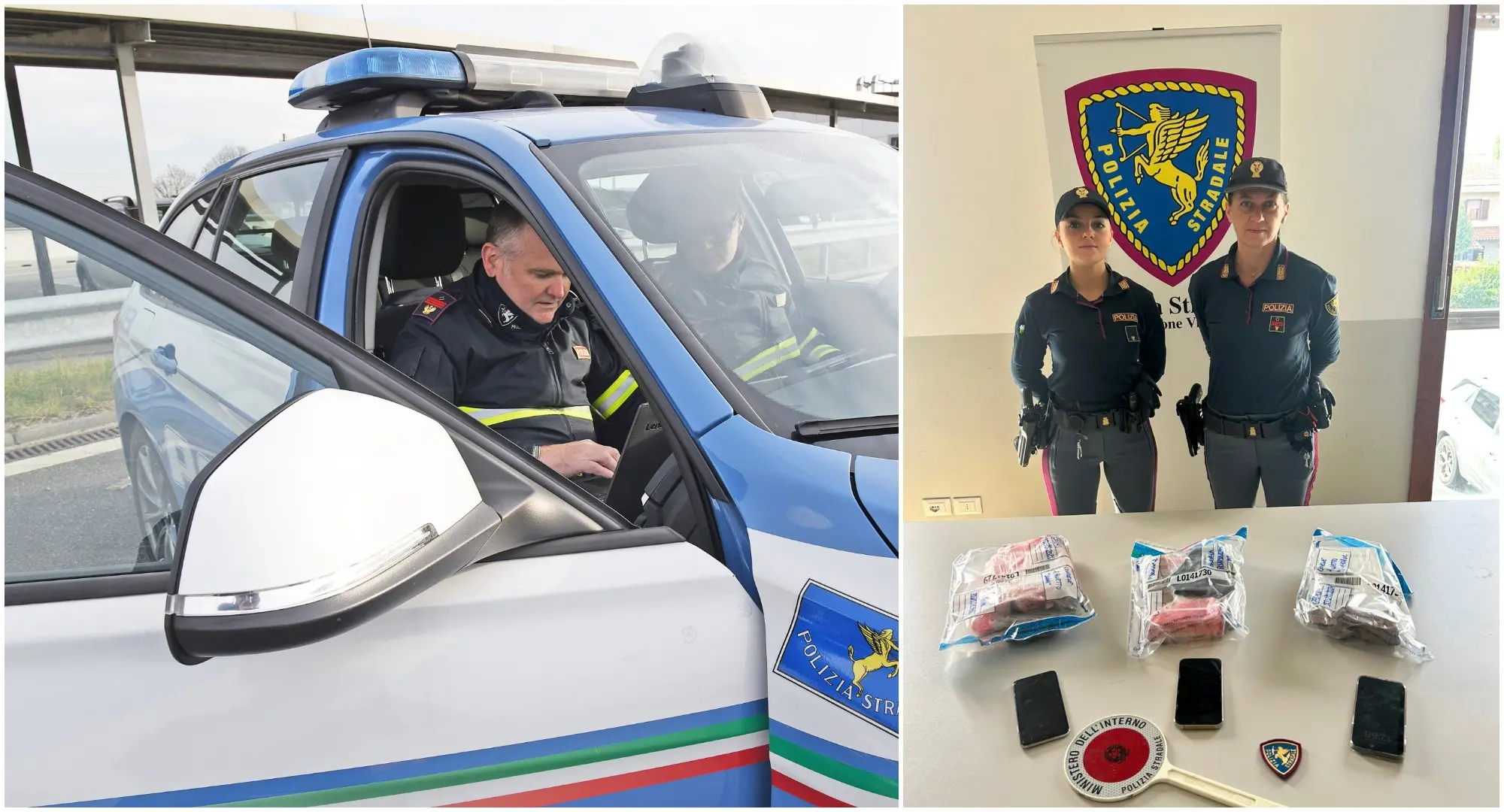 In auto con quattro chili di cocaina sulla A12: arrestato