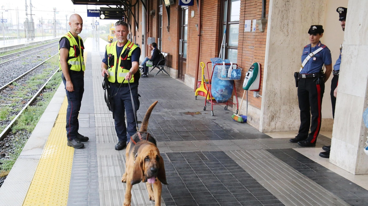 Fratelli d’Italia Pontedera chiede un tavolo sulla sicurezza e il degrado (foto d’archivio di ricerche alla stazione)