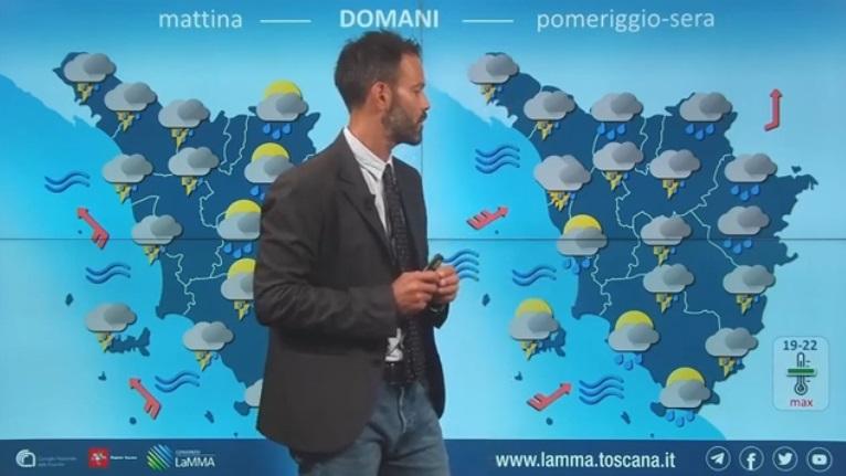 Allerta meteo, ondata di maltempo verso la Toscana