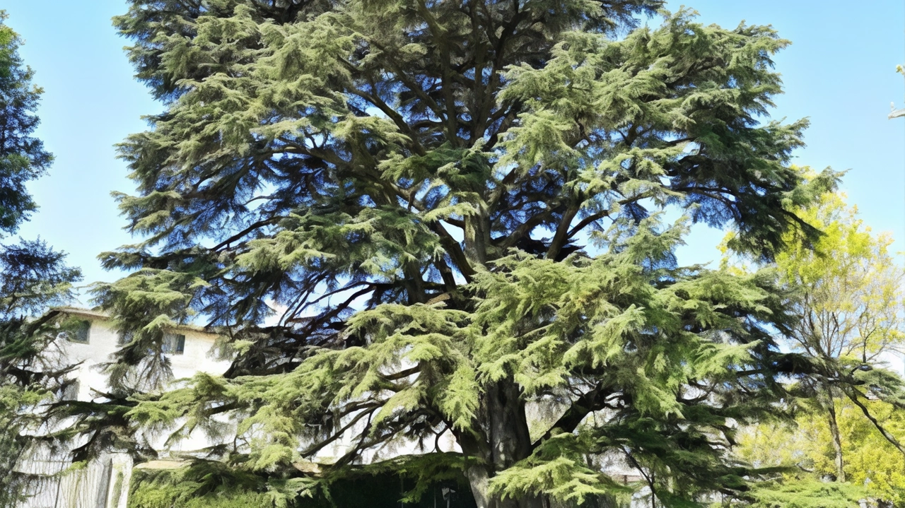 Il Cedro del Libano, anch’esso custodito all’Orto Botanico