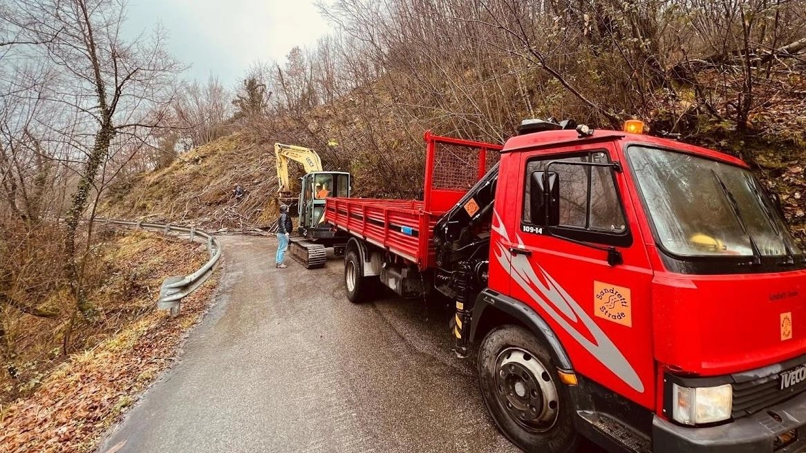 La frana a Montecuccoli del 9 gennaio scorso