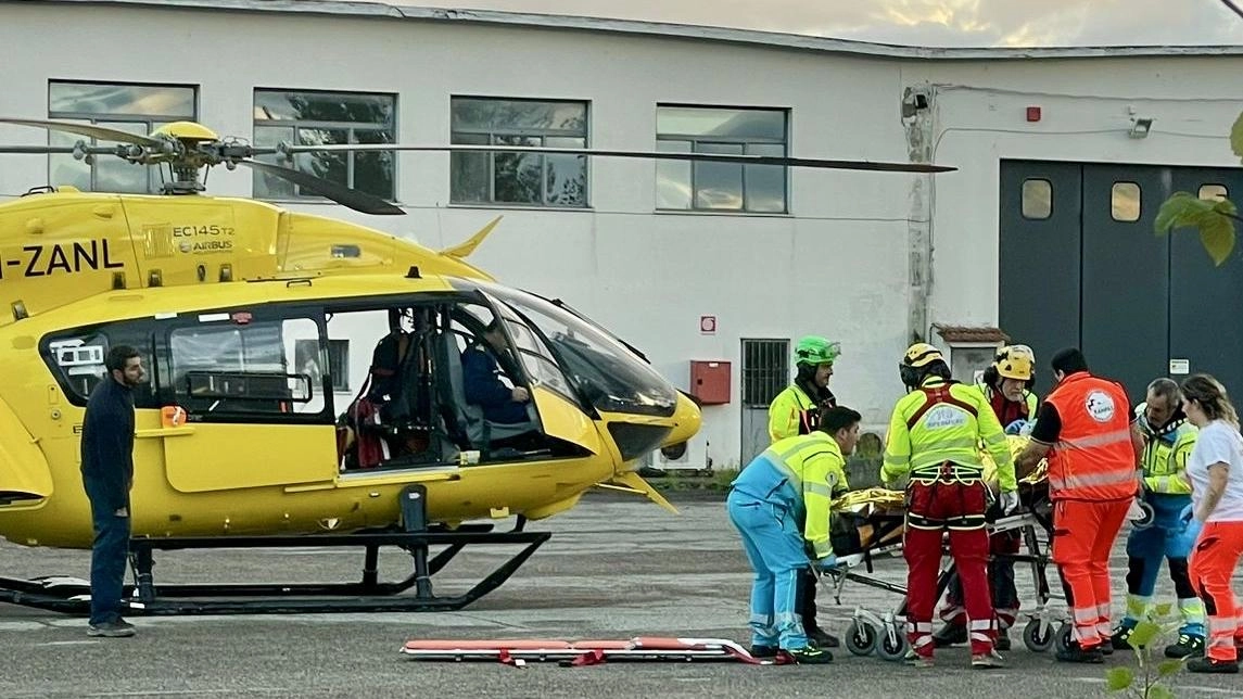 Un intervento di soccorso con l’elicottero Pegaso