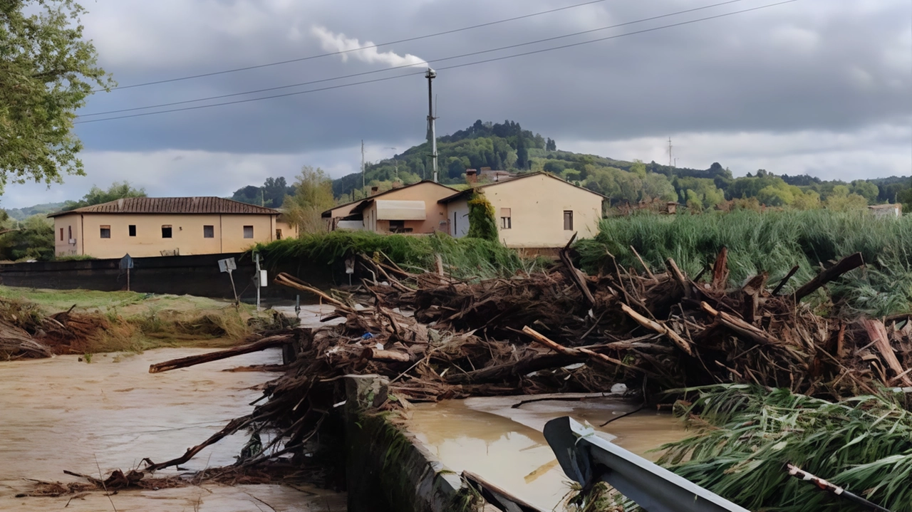 Un’immagine che spiega meglio di qualsiasi parola la devastazione causata dalla potente ondata di maltempo di giovedì