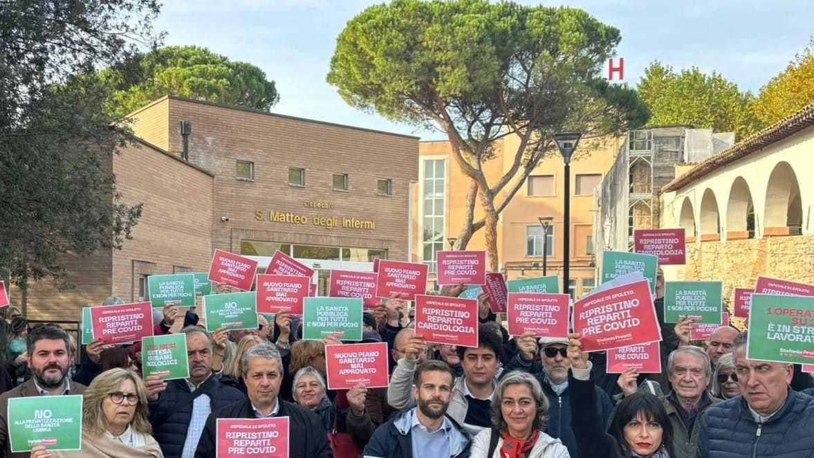 Solo pochi giorni fa era stata organizzata una manifestazione a difesa dell’ospedale San Matteo degli Infermi di Spoleto