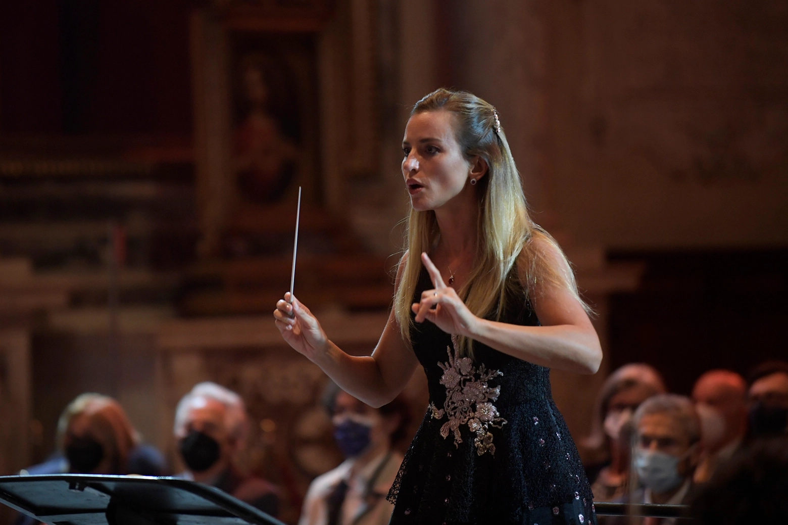Il direttore d'orchestra Beatrice Venezi