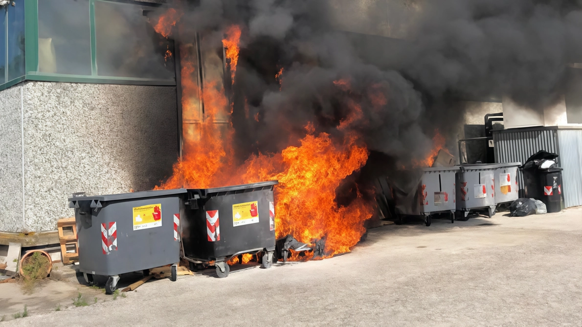 Paura per il rogo nel magazzino. Elettrodomestici in fiamme. Giovane intossicato dal fumo