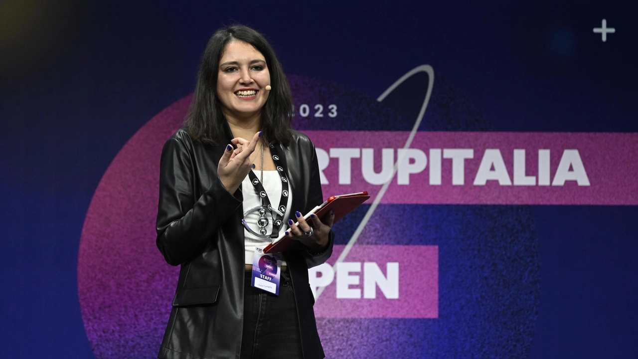 Chiara Trombetta di StartupItalia nel corso dell’edizione 2023