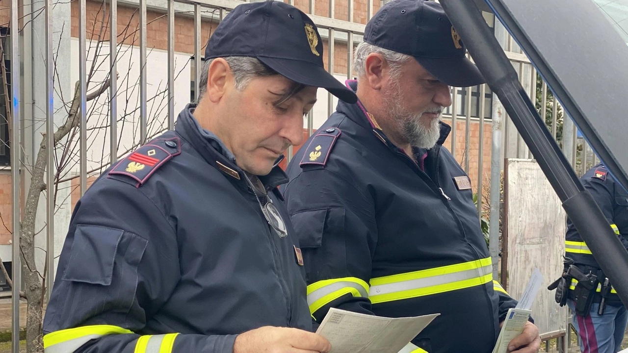 Intervento della polizia stradale