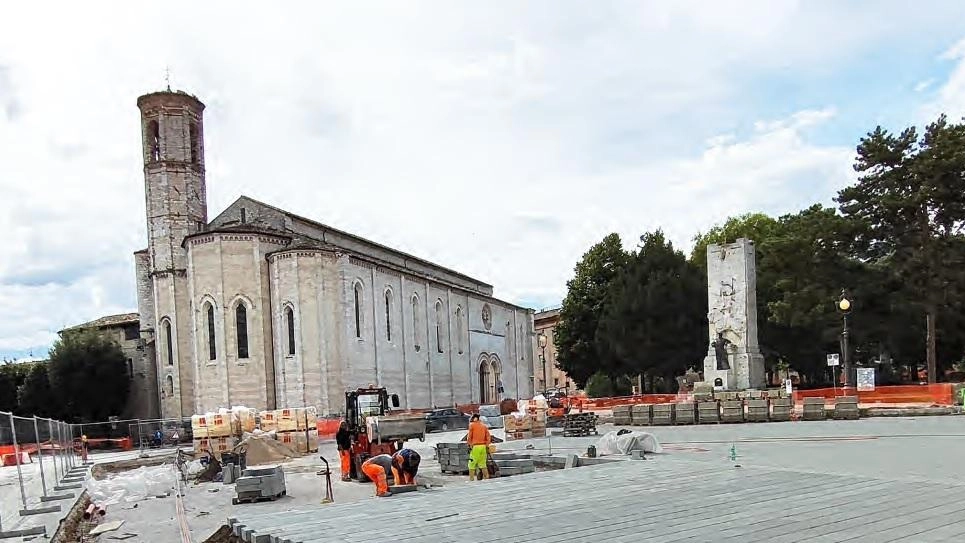 I lavori di rifacimento di piazza 40 Martiri partiti da quasi un anno