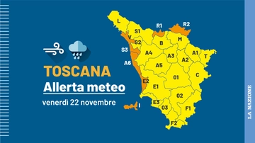 Allerta meteo arancione prorogata in Toscana, vento fino a 120 all’ora e mareggiate