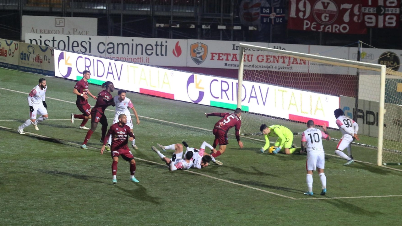 Il Pontedera stasera in campo contro l’Arezzo (foto Bongianni/Germogli)