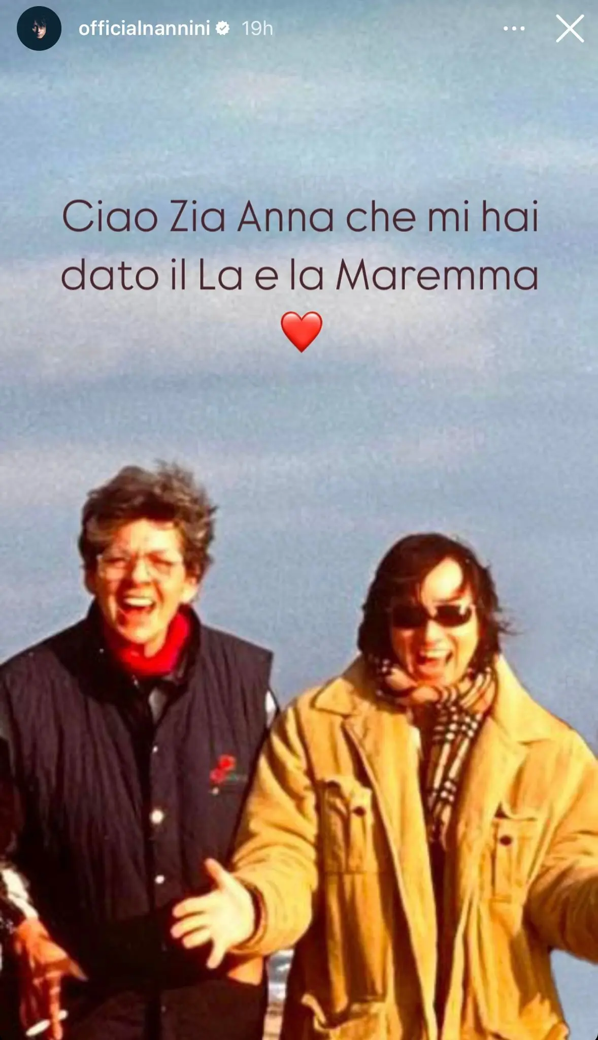 Gianna Nannini piange la zia Anna: “Mi hai dato il La e la Maremma”