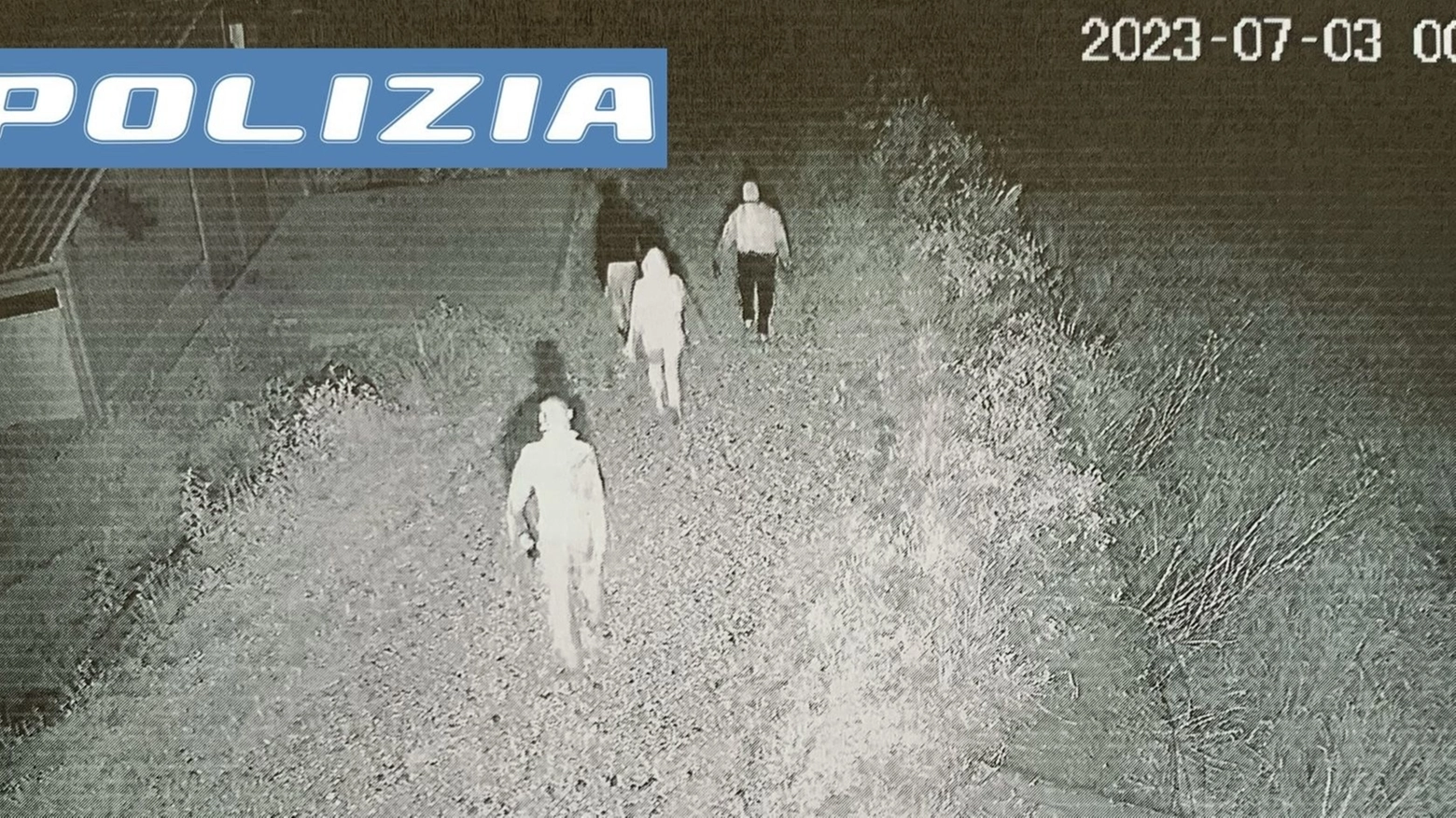 I filmati visionati dalla Polizia