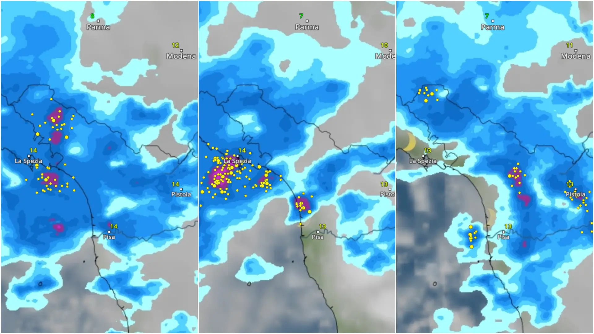 Maltempo, in Toscana allerta prorogata. Nello Spezzino paura per i fiumi nella notte