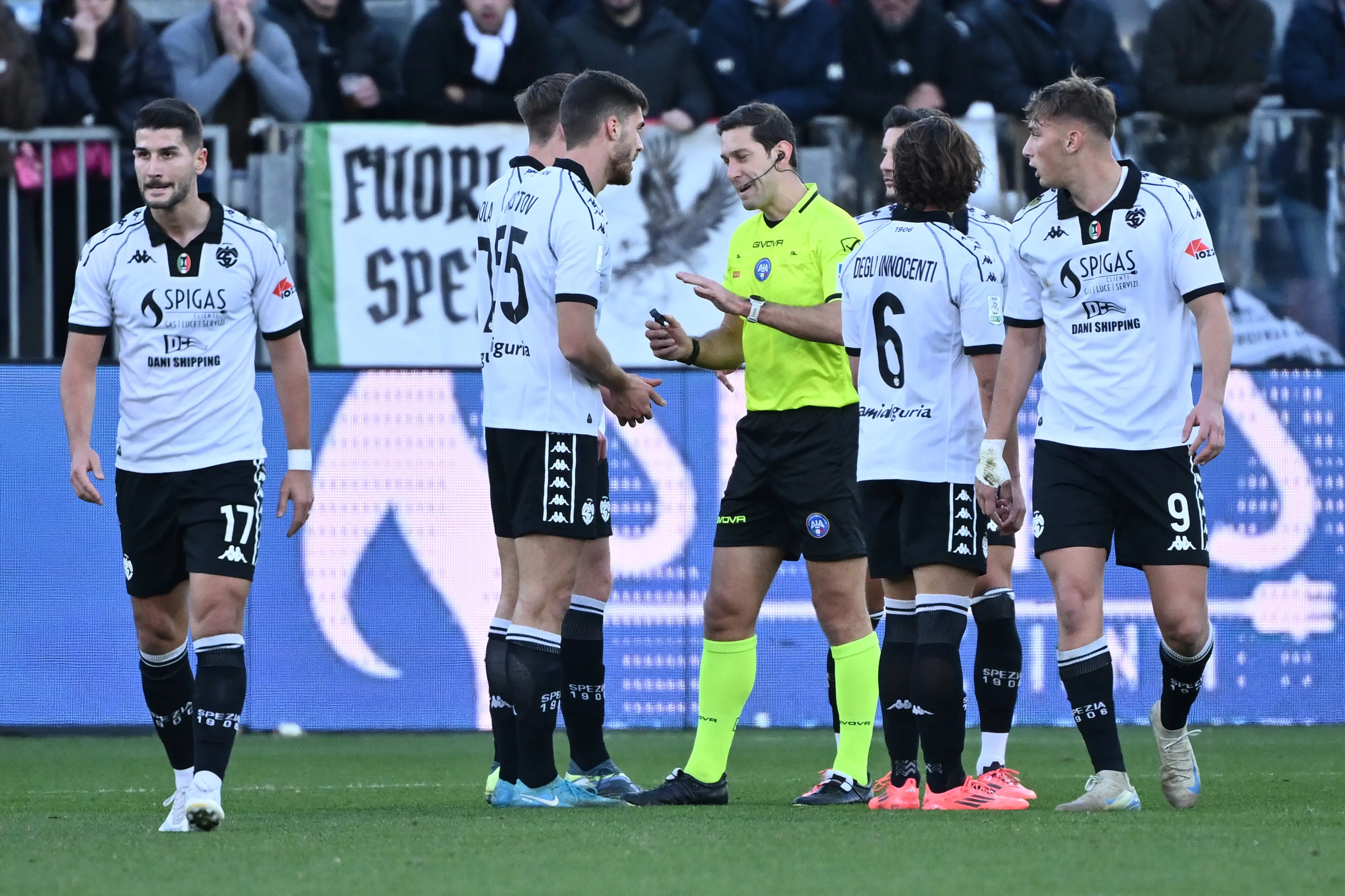 Spezia-Mantova 1-1, Falcinelli la riacciuffa nel recupero