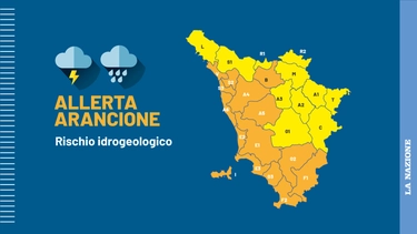 Allerta arancione in Toscana: possibili temporali forti e fiumi ingrossati