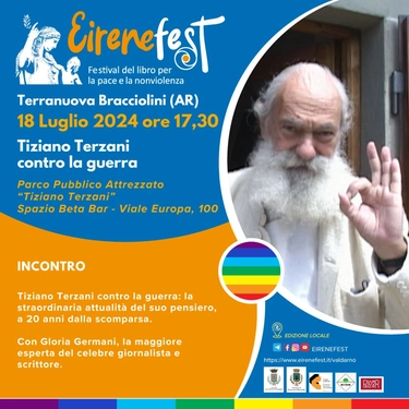 EireneFest, “Festival del libro per la pace e la non violenza” a Terranuova Bracciolini
