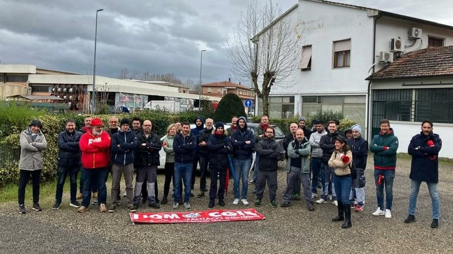 Una manifestazione di qualche tempo fa dei dipendenti di Fantacci Industrie