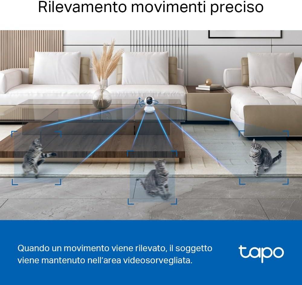 Proteggi la tua casa con tecnologia smart: videocamera Tapo C230, notifiche in tempo reale e allarme integrato, disponibile ora a un prezzo speciale