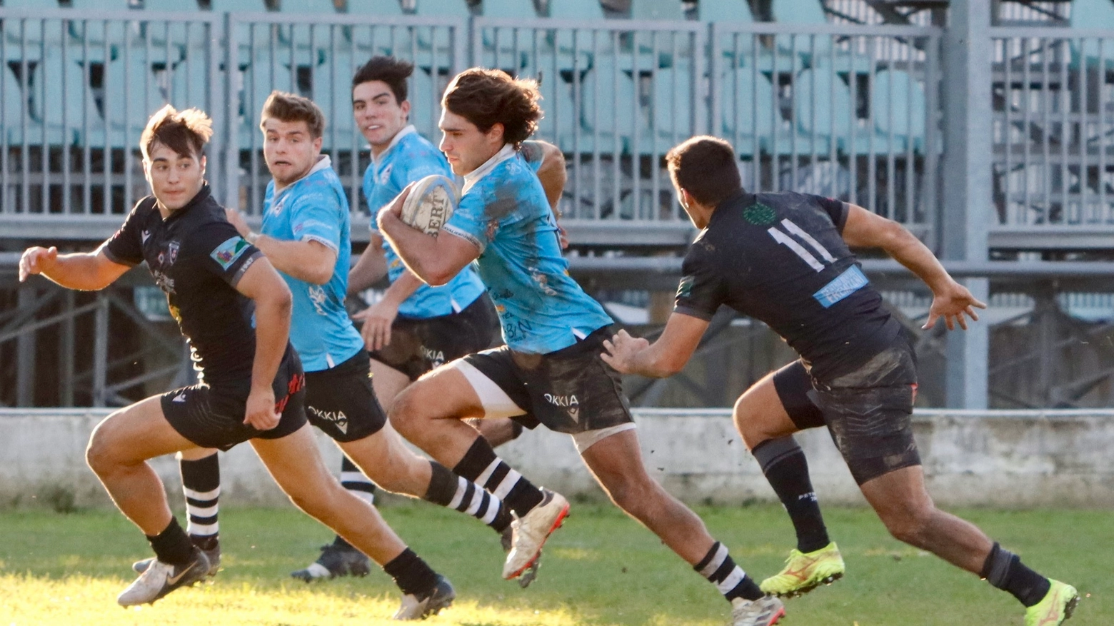 Un momento dell'ultimo match fra Cavalieri e Petrarca