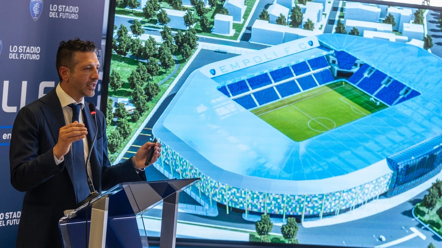 La nuova arena avrà tribune completamente coperte a ridosso del campo e spazi per ventitré negozi. Progetto da 45 milioni di euro, inizio lavori tra la primavera e l’estate del 2025