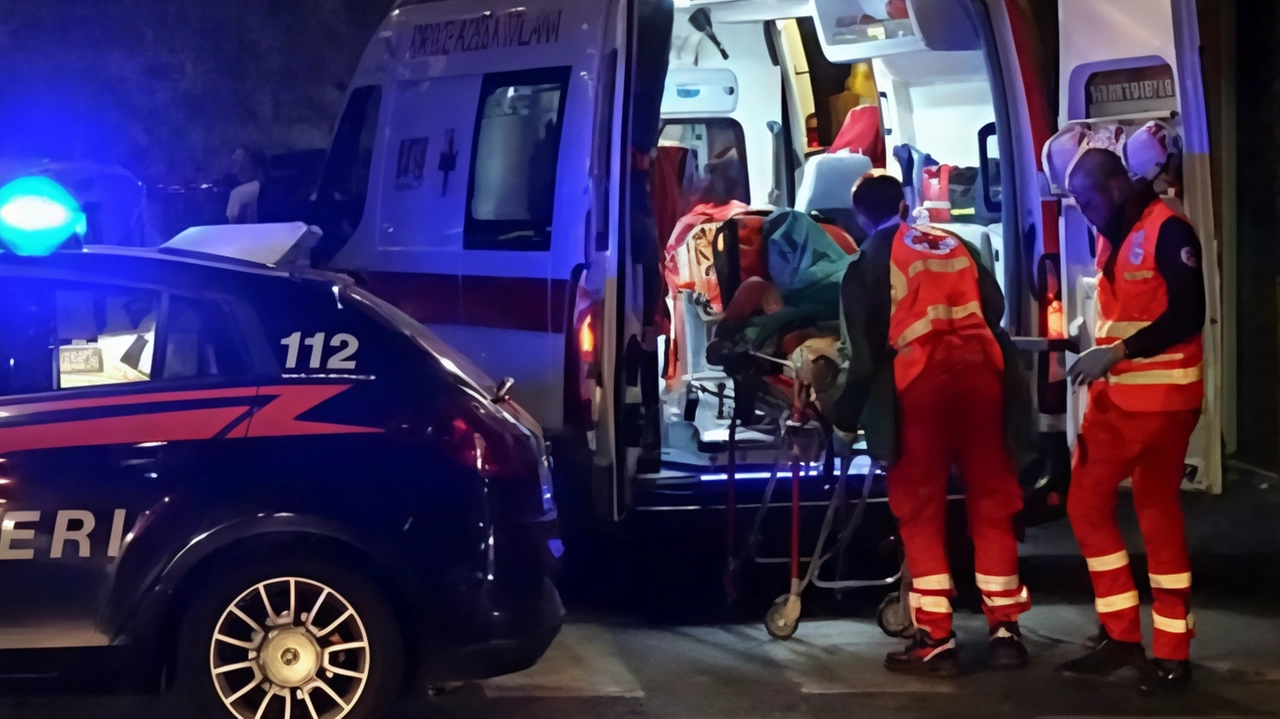 L’epilogo dell’inseguimento con carabinieri e ambulanza sul posto