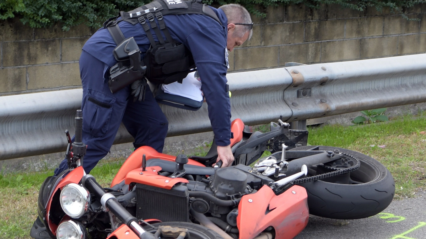 Un incidente in moto (foto di archivio)