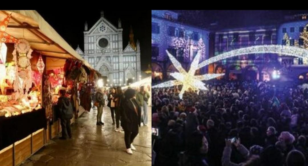 15 novembre, mancano 40 giorni a Natale: in Toscana è già festa tra luci e nevicate finte