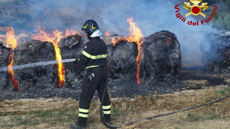 L'intervento dei vigili del fuoco