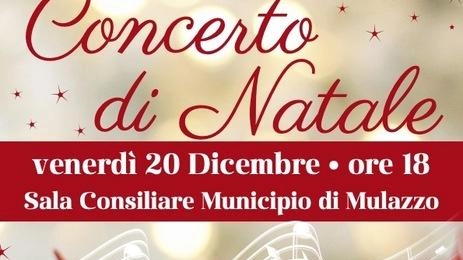 La locandina del concerto di Natale